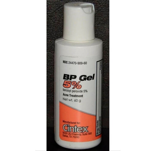 Biocomp Pharma BP Benzoyl Peroxide 5% Gel - 2.1 Oz Medicine Cabinets Pasteur Pharmacy