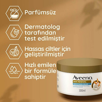 Crème Régénération Peau Avancée Aveeno 300ml - Formule Hydratante