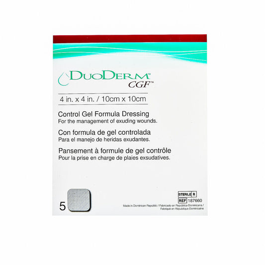 ConvaTec DuoDERM® CGF® Sterile Hydrocolloid Dressing – 4" x 4" First Aid Pasteur Pharmacy