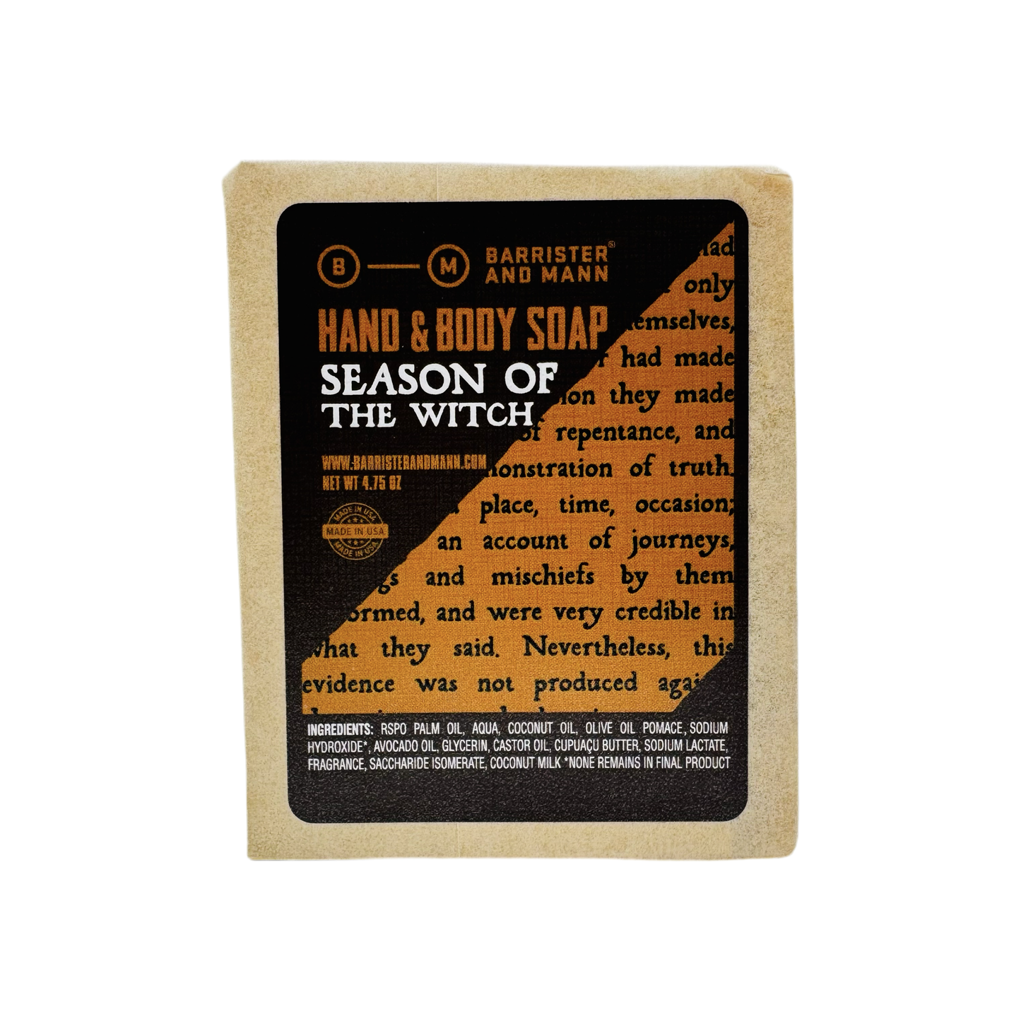 Barrister & Mann Hand & Body Soap Collection Hand & Body Soap Pasteur Pharmacy Season Of The Witch