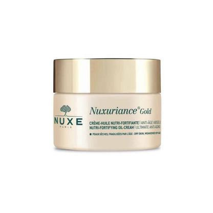 Crema de día antiedad Nuxe Nuxuriance Gold: hidratante nutritivo, natural y no comedogénico para pieles maduras