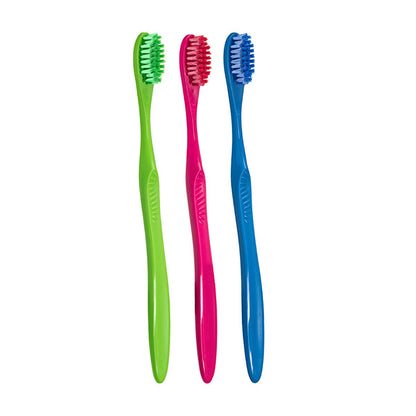 Set de cepillos de dientes Benri Dent - 3 cepillos de cerdas medias para adultos