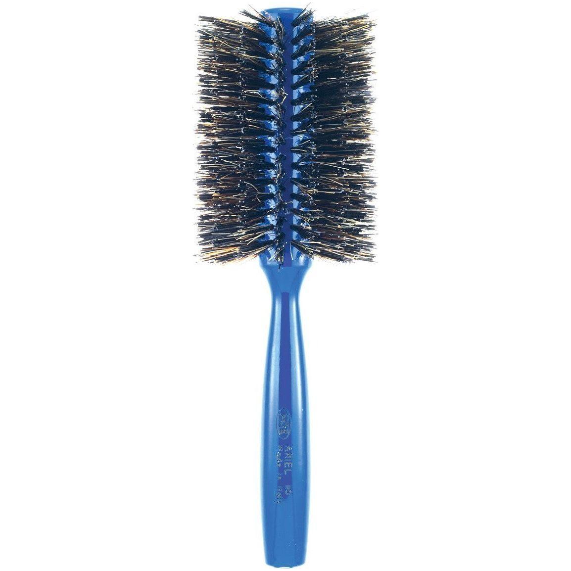 Ariel Blue Italian 3ME Round Boar Bristle Hair Brush Hair Brush Pasteur Pharmacy 3ME110 - 2.75"