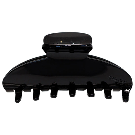 Pince à cheveux Emi Jay Big Effing Clip - Noir : Maintien sûr pour cheveux épais et bouclés - Accessoire de coiffure grand format biodégradable