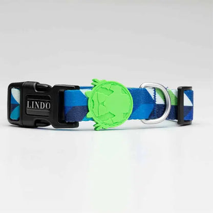 Collar para perro ajustable Lindo Blue Dream para razas pequeñas 30-44cm