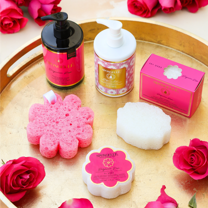 Set de 5 piezas de rosa búlgara