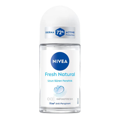 Déodorant bille Nivea Fresh Natural pour femme - Protection longue durée contre les odeurs, hydratant et parfum frais (50 ml)