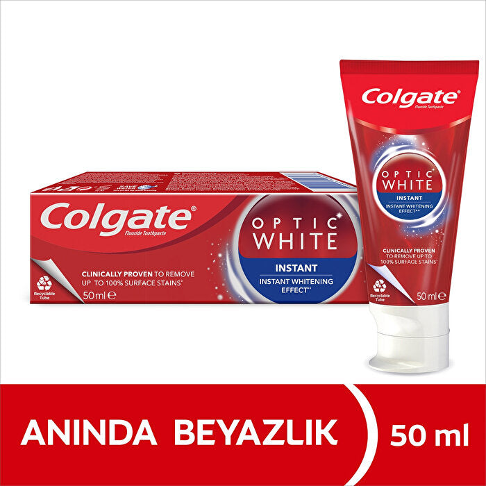 Colgate Optic White Instant White Toothpaste 50ml - Teeth Whitening