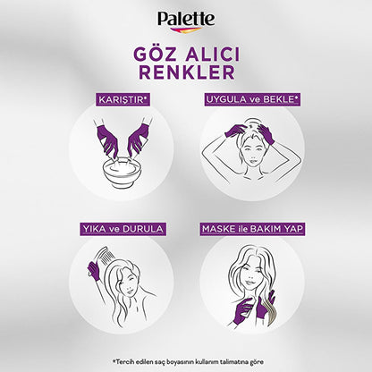 Tinte para el cabello Palette 10-1 - Rubio cenizo claro con fórmula de triple cuidado para entusiastas de la belleza | 4.2 fl. oz.