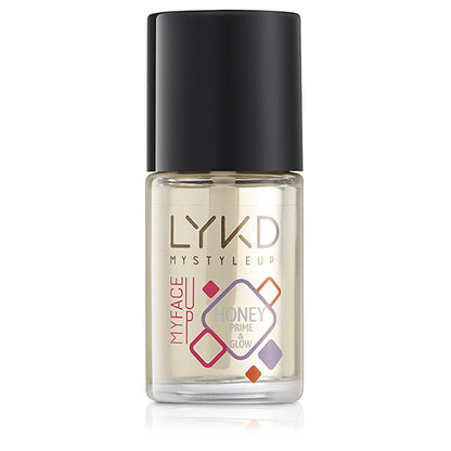 Base de maquillage LYKD Honey Prime & Glow - Base de maquillage nourrissante, illuminatrice et longue tenue pour tous types de peau