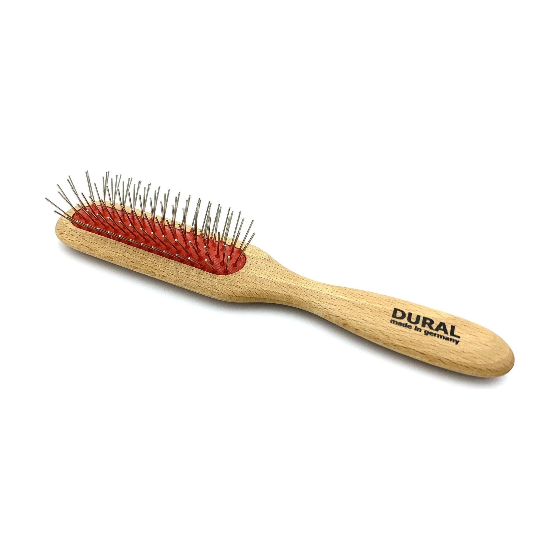 Dural Hair Brush For Styling & Care Rubber Cushion with Steel ball tips Beech Wood Hair Brush Pasteur Pharmacy