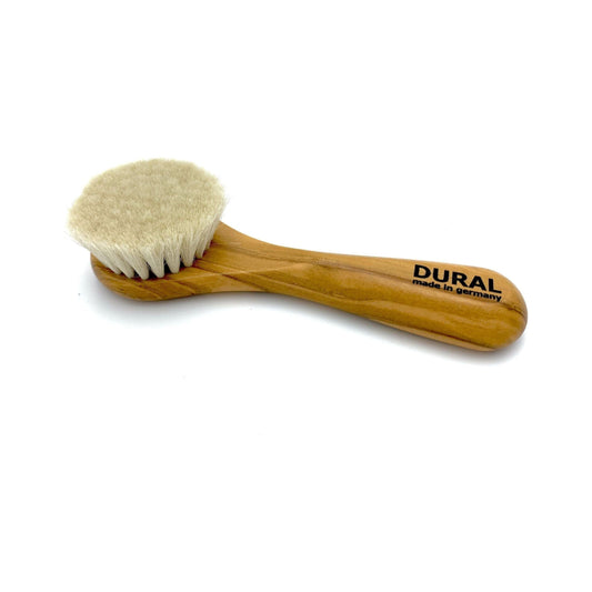 Dural Olivia Gesichtsmassageburste Face & Skin Brush Natural Goats Hair Olive Wood Skin Care Tool Pasteur Pharmacy