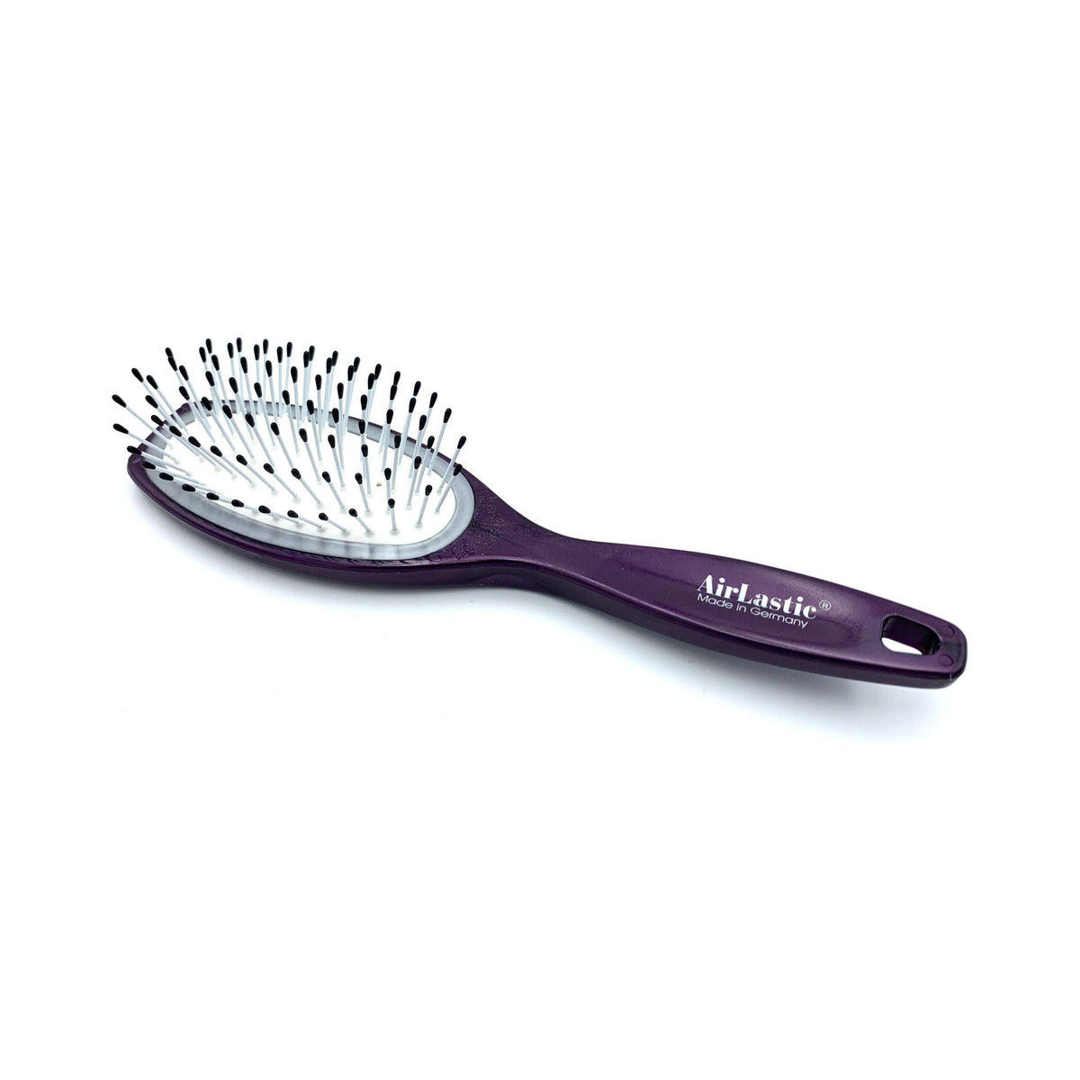Brosse à cheveux Dural pour le coiffage et l'entretien, coussin en caoutchouc, picots en acier avec embouts en plastique