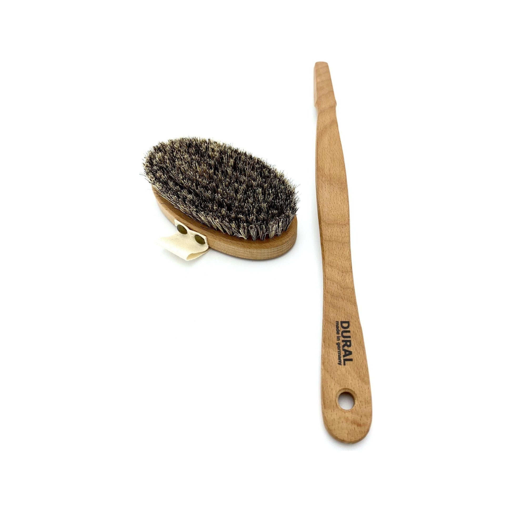 Dural Bath Brush Horse hair Sisal Bristles Steamed Beech Wood Bath Brush Pasteur Pharmacy