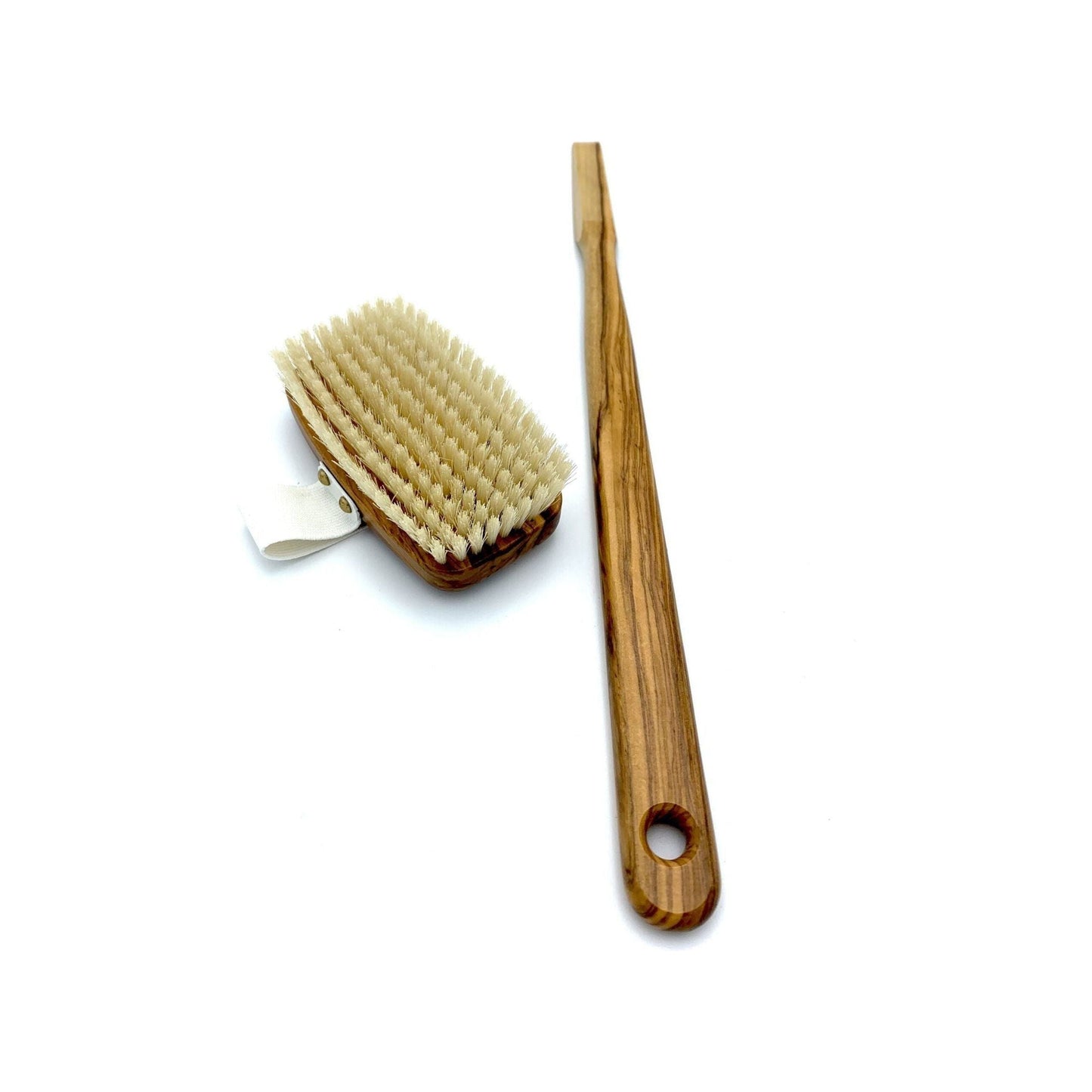 Dural Bath & Massage Brush Light Natural Bristles Olive Wood Bath & Massage Brush Pasteur Pharmacy