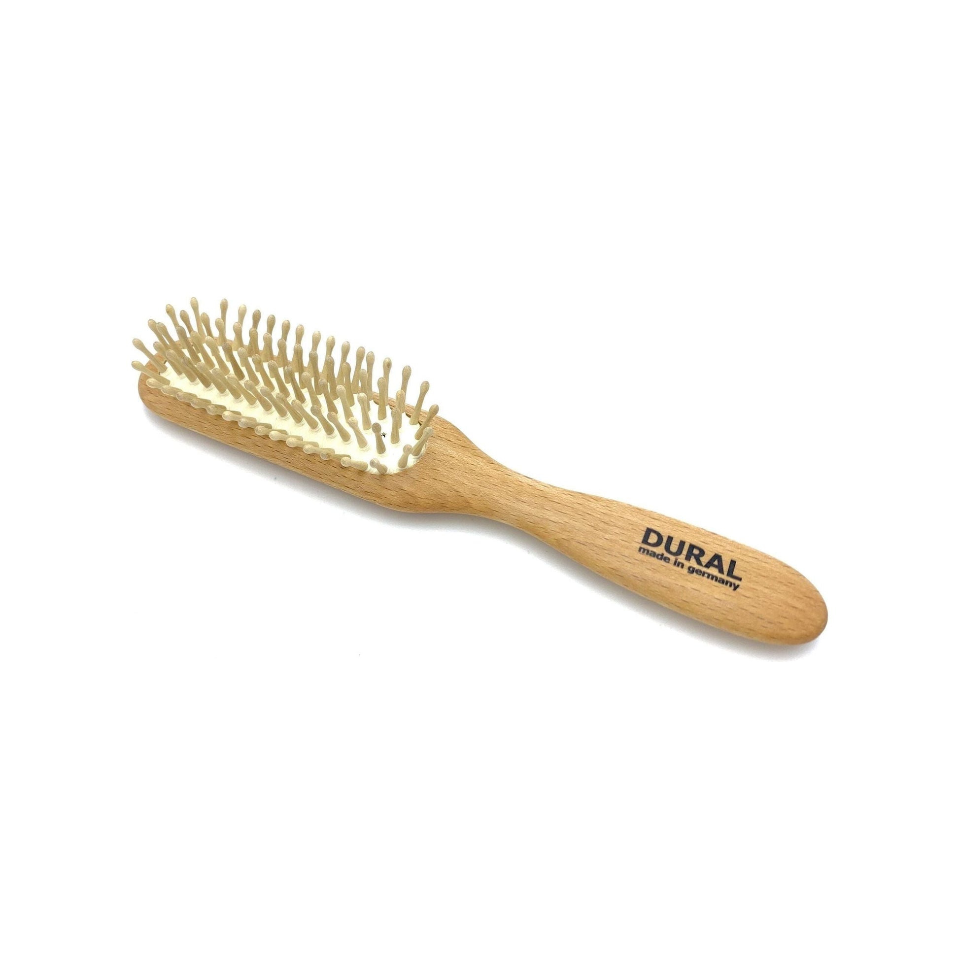 Dural Hair Brush For Styling & Care Rubber Cushion with Wooden Pins Beech Wood Hair Brush Pasteur Pharmacy