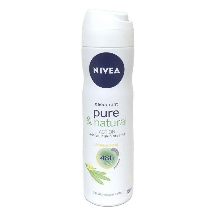 Nivea Deodorant Women Pure & Natural Action Jasmine Spray 150ml Deodorant Spray Pasteur Pharmacy