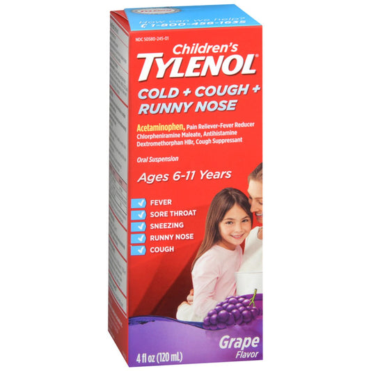 Tylenol Chd C/C/Rn ss 120Ml Grp Health & Beauty Pasteur Pharmacy