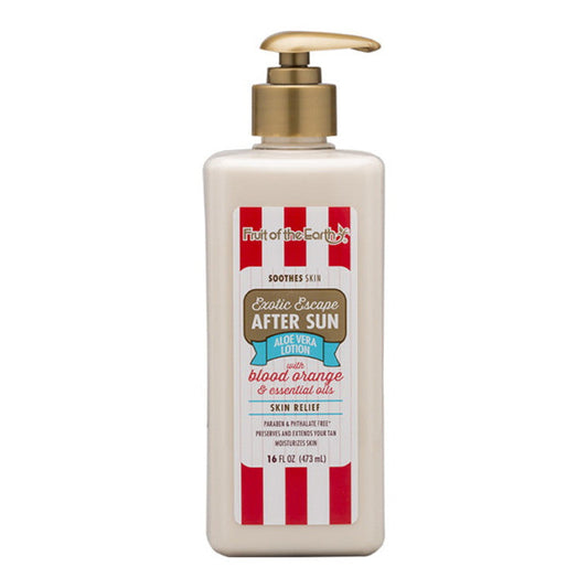 Fruit Of The Earth Exotic Escape After Sun Lotion With Blood Orange, 16 Oz Lotion & Moisturizer Pasteur Pharmacy