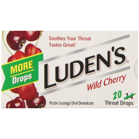 Luden's Throat Drops, Wild Cherry, 20 Drops Health & Beauty Pasteur Pharmacy