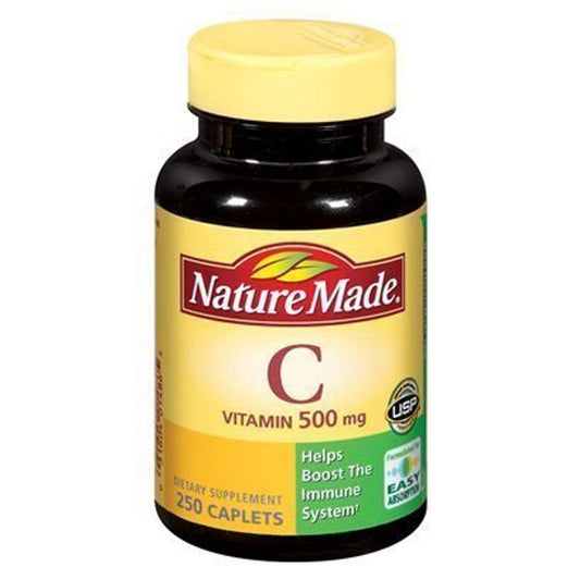 Nature Made Vitamin C 500 Mg Tablets, 250 Count, For Immune Support, Gluten Free Vitamins & Supplements Pasteur Pharmacy