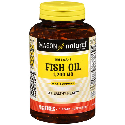 Mason Natural Omega 3 Fish Oil 1200 Mg, 120 Softgels Vitamins & Supplements Pasteur Pharmacy
