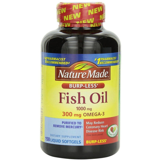 Nature Made Fish Oil 1000 Mg Dietary Supplement Liquid Softgels Vitamins & Supplements Pasteur Pharmacy