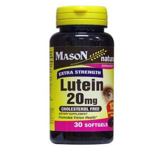 Mason Natural Vitamins Lutein 20 Mg Softgels Extra Strength - 30ct Vitamins & Supplements Pasteur Pharmacy