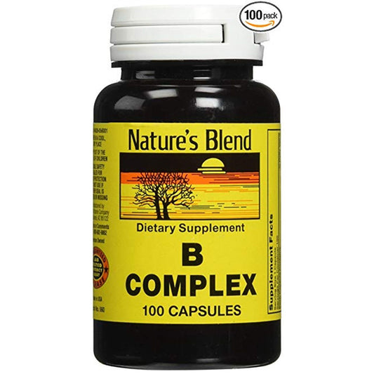 Nature's Blend B Complex Capsules - 100 Caps Vitamins & Supplements Pasteur Pharmacy