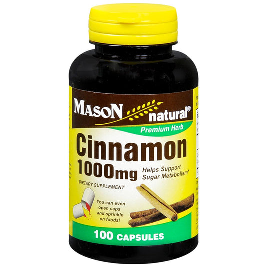 Mason Cinnamon 1000 Mg 100 Ct Vitamins & Supplements Pasteur Pharmacy