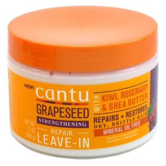 Cantu Grapeseed Leave In Conditioner Repair Cream 340 Gr Conditioners Pasteur Pharmacy