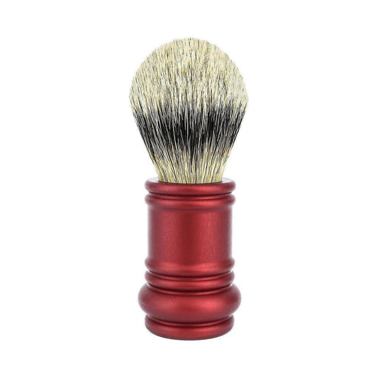 Merkur Matt Red Silver Tip Badger Brush (90 138 031) Shaving Brush Pasteur Pharmacy