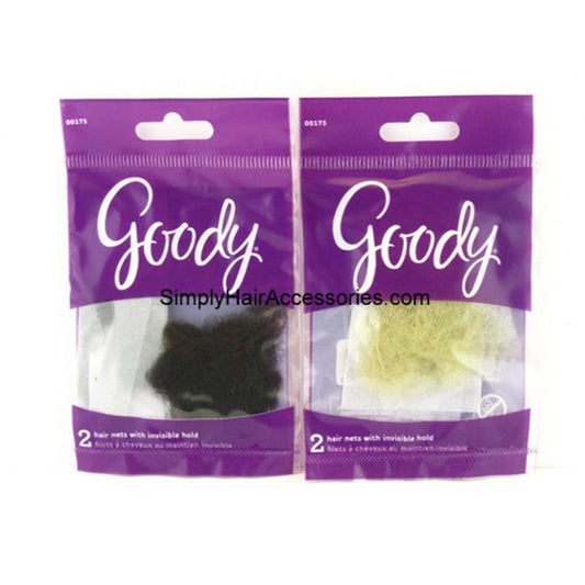 Goody Hair Nets - Dark Invisible - 2 Pcs Hair Nets Pasteur Pharmacy