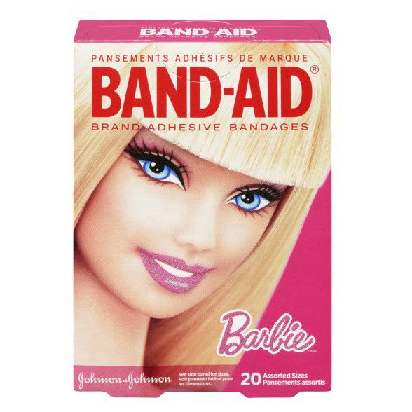 Band Aid Bandages, Adhesive, Barbie, Assorted Sizes