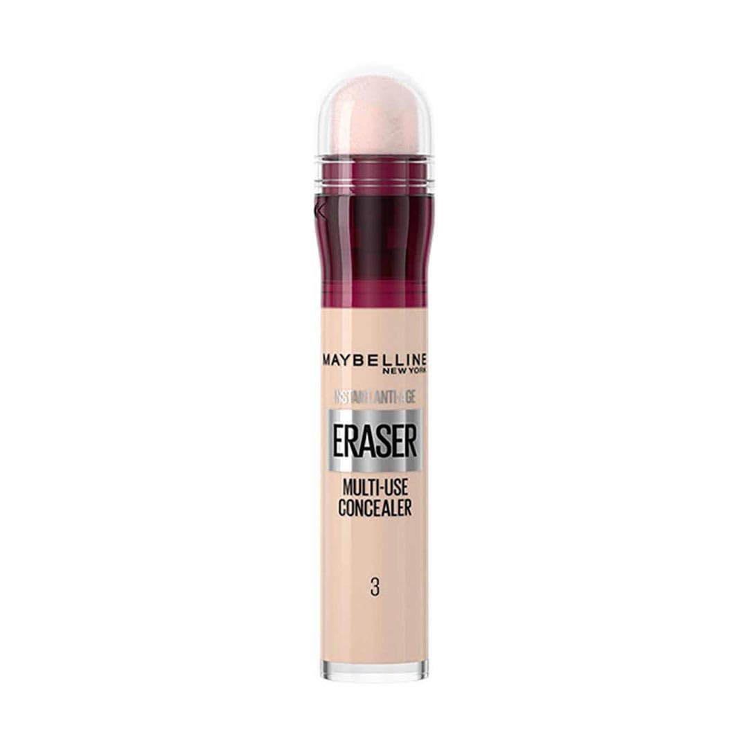 Corrector Maybelline Instant Anti-Age Eraser - Alta cobertura, hidratante, 12 horas de duración