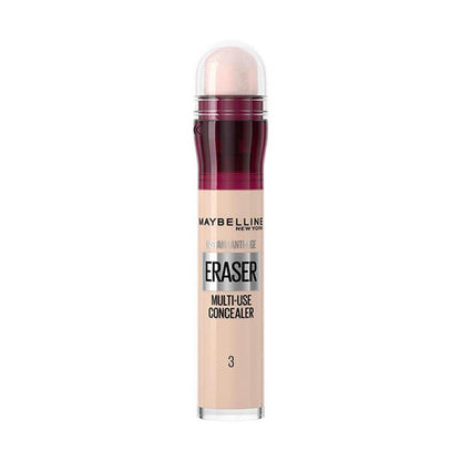 Corrector Maybelline Instant Anti-Age Eraser - Alta cobertura, hidratante, 12 horas de duración