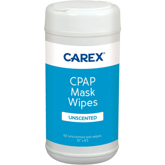 Carex Unscented CPAP Mask Wipes – 62 Count High-Absorbency Cleaning Pads Respiratory Care Pasteur Pharmacy