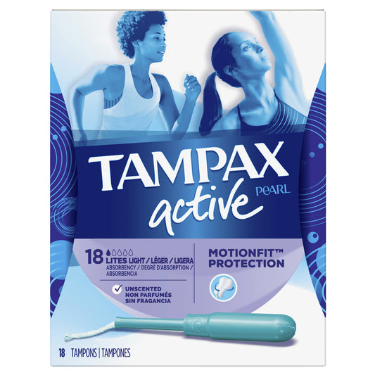 Tampax Pearl Active Light Absorbency Tampons Unscented Tampons Pasteur Pharmacy
