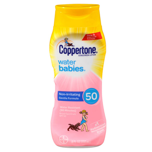 Coppertone Water Babies Sunscreen Lotion - SPF 50 - 8 Fl Oz Skin Care Pasteur Pharmacy