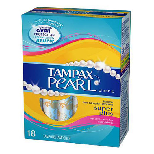 Tampax Pearl Tampons Super Plus Absorbency With LeakGuard Braid, Scented Tampons Pasteur Pharmacy