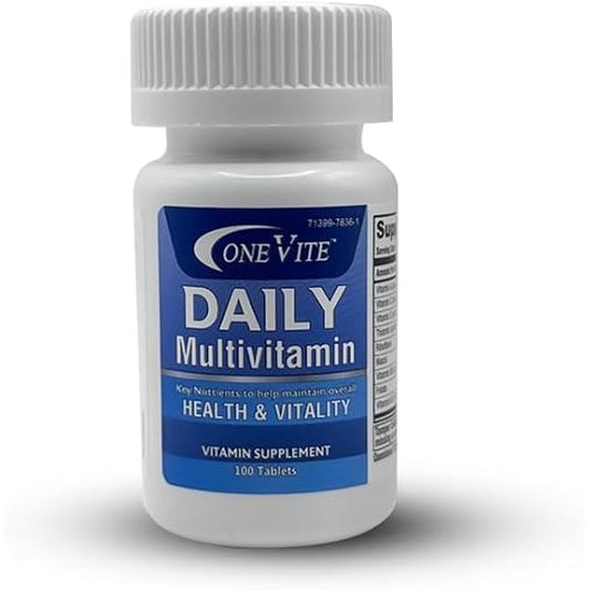 Onevite Daily Multivitamin Tablets (100 Count) Vitamins & Supplements Pasteur Pharmacy