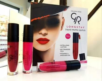 Kit de labios mate Golden Rose Scarlet Red