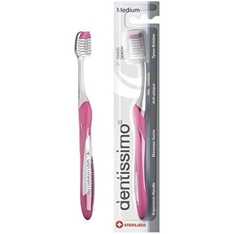 Dentissimo Toothbrush Medium Pink Toothbrush Pasteur Pharmacy