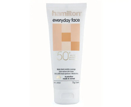 Crema facial de uso diario Hamilton FPS50+ 75g
