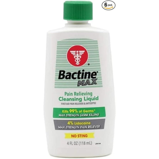 Bactine MAX Pain Relieving Cleansing Spray (12-Piece PDQ Display) Antiseptics & Cleaning Supplies Pasteur Pharmacy