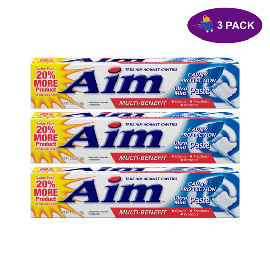 Aim Cavity Protection Anticavity Fluoride Toothpaste Ultra Mint 55 OZ Toothpaste Pasteur Pharmacy