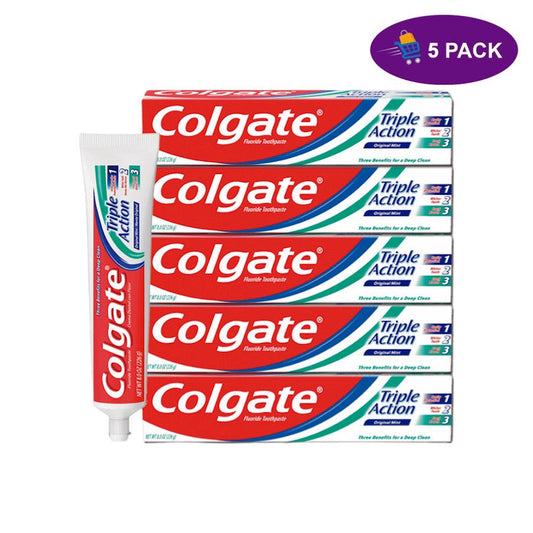 Colgate Triple Action Toothpaste, Original Mint, 8 oz – Value Size for Cavity Protection, Whitening, and Fresh Breath Toothpaste Pasteur Pharmacy