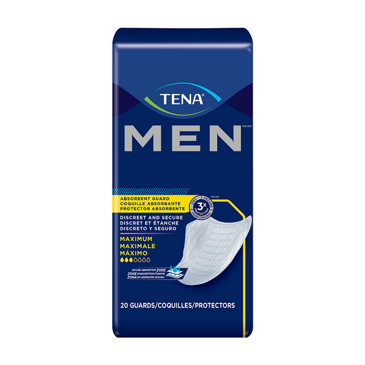 Tena Men Protective Guards, Moderate Absorbency - 20 Count Pack Incontinence Aids Pasteur Pharmacy