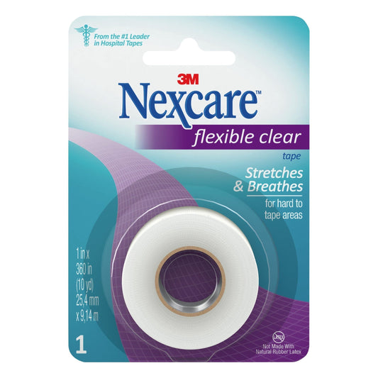 Nexcare First Aid Tape, Flexible, Clear, 1, Pk24 First Aid Pasteur Pharmacy