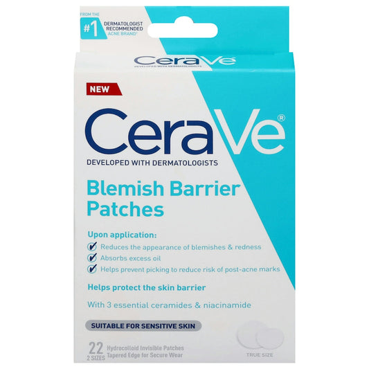 CeraVe Blemish Barrier Patches 2 Sizes 22 ct Skin Care Pasteur Pharmacy